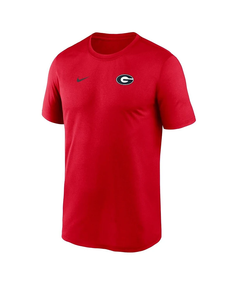 Nike Men's Red Georgia Bulldogs 2025 Sideline Small Logo Legend Performance T-Shirt