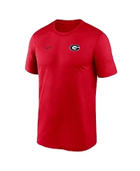 Nike Men's Red Georgia Bulldogs 2025 Sideline Small Logo Legend Performance T-Shirt