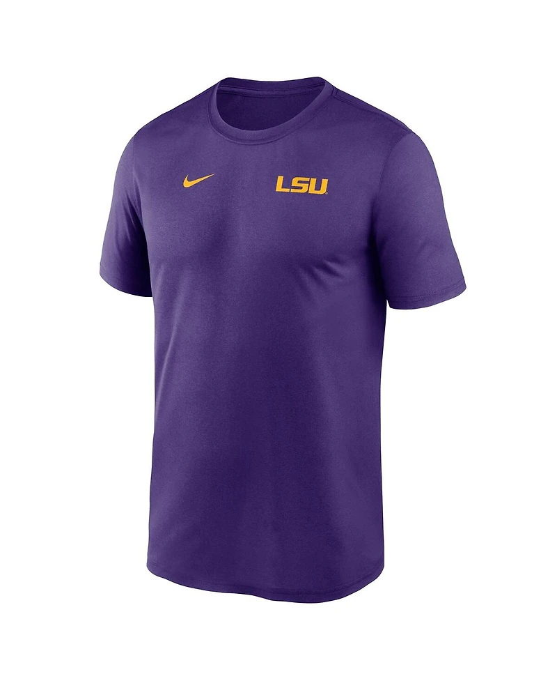 Nike Men's Purple Lsu Tigers 2025 Sideline Small Logo Legend Performance T-Shirt