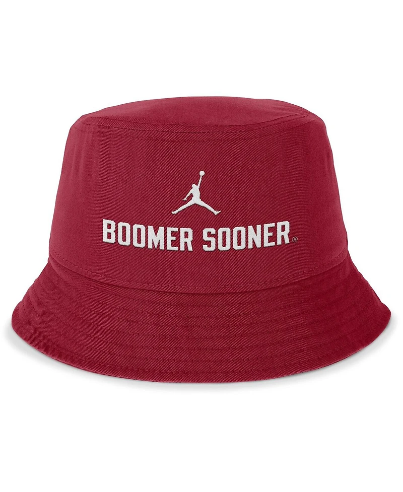 Jordan Men's Crimson Oklahoma Sooners Local Apex Bucket Hat