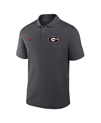 Nike Men's Anthracite Georgia Bulldogs Primetime Victory Primary Logo Performance Polo Shirt