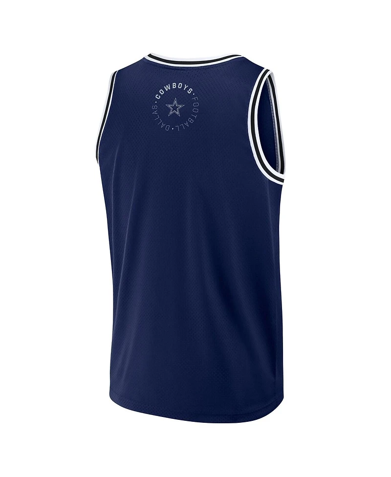 Fanatics Men's Navy Dallas Cowboys Elements Future Ground Jersey Tank Top