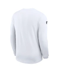 Nike Men's White Dallas Cowboys Sideline Coaches Uv Performance Long Sleeve T-Shirt