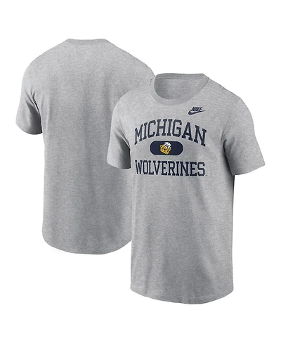 Nike Men's Heather Gray Michigan Wolverines Legacy Alma Mater T-Shirt
