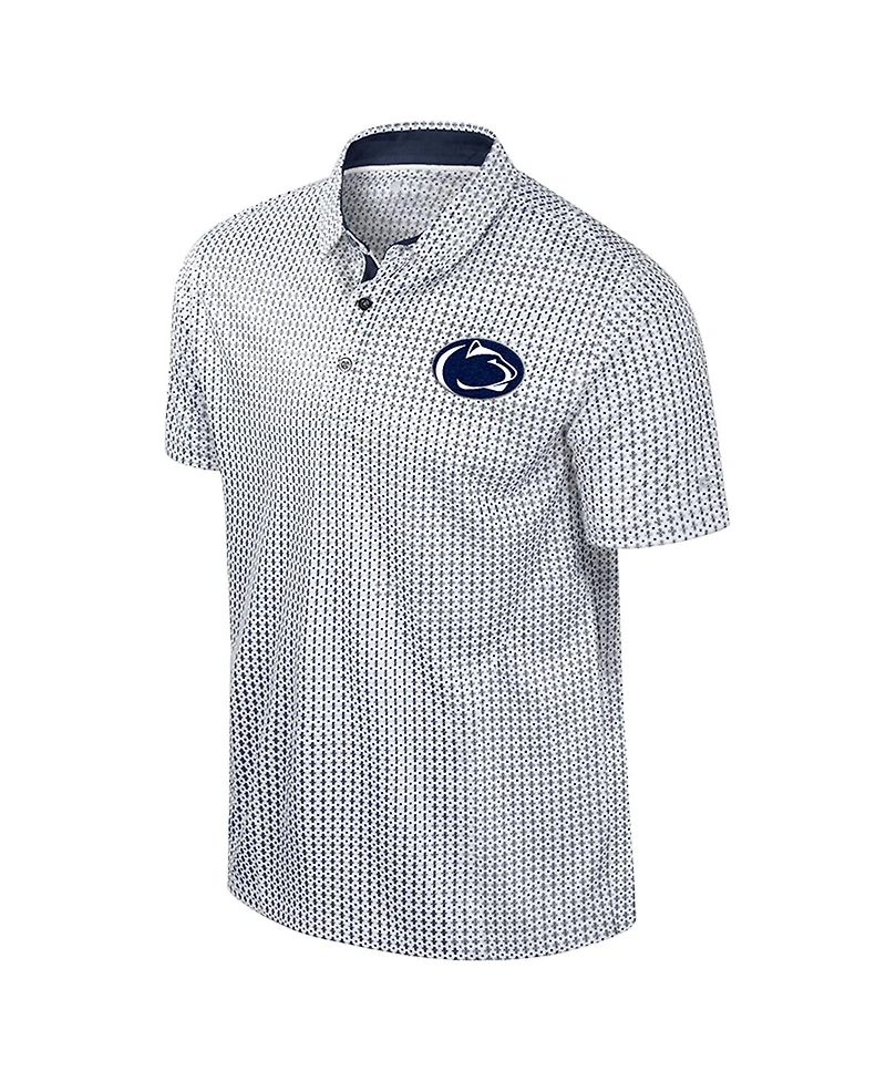 Colosseum Men's Navy Penn State Nittany Lions Big Tall Marty Rival Polo Shirt