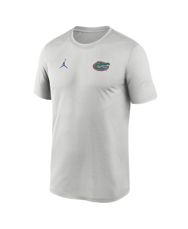 Jordan Men's Gray Florida Gators 2025 Sideline Small Logo Legend Performance T-Shirt