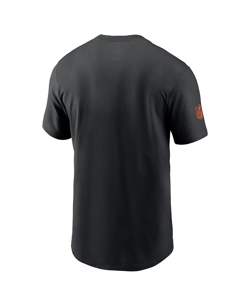 Nike Men's Black Cincinnati Bengals Sideline Performance T-Shirt