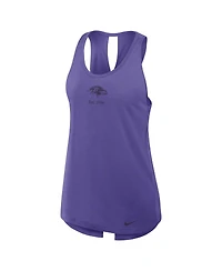 Nike Women's Purple Baltimore Ravens Glory Crisscross Performance Tank Top