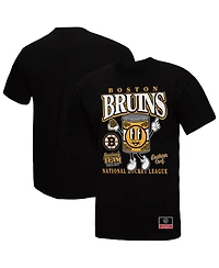 Mitchell & Ness Men's Black Boston Bruins Local Food T-Shirt