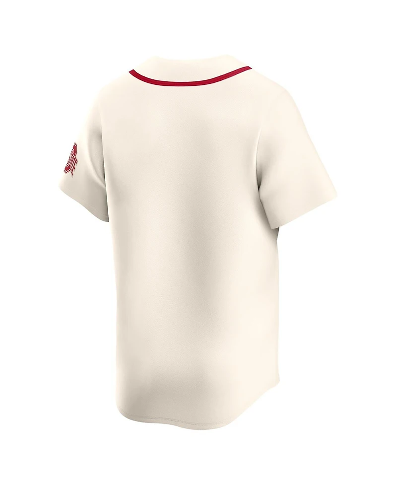 Nike Men's Cream Ohio State Buckeyes Limited Alternate Wordmark Jersey