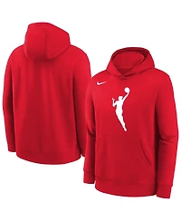 Nike Big Boys and Girls Red Wnba Logo Essential Team Pullover Hoodie