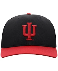 Top of the World Men's Black Indiana Hoosiers Reflex Fitted Hat