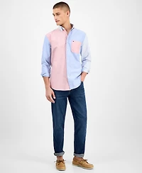 Tommy Hilfiger Men's Relaxed-Fit Colorblocked Shirt