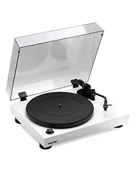 Fluance RT81 Elite High Fidelity Vinyl Turntable (White) with Ai41 Powered 5" Stereo Bookshelf Speakers (White Walnut), Diamond Stylus, Belt Driv