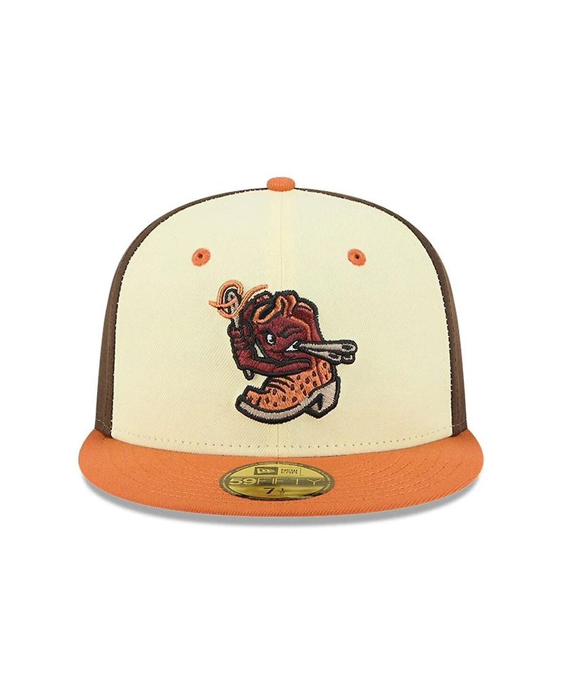 New Era Men's Brown El Paso Chihuahuas Theme Nights 59FIFTY Fitted Hat