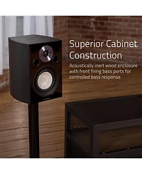 Fluance Reference High Performance 2-Way Bookshelf and Surround Sound Speakers for 2-Channel Stereo Listening or Home Theater System