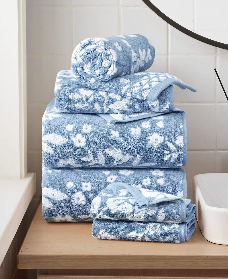 Lucky Brand Folk Floral Cotton 6-Pc. Bath Towel Set