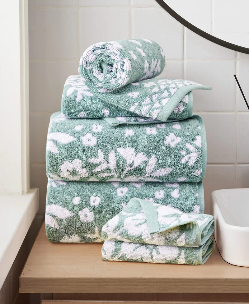 Lucky Brand Folk Floral Cotton 6-Pc. Bath Towel Set