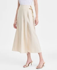 I.n.c. International Concepts Women's Linen-Blend Maxi Skirt, Exclusively at Macy's