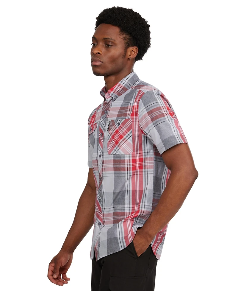 Ecko Unltd Men's Construct Short Sleeve Woven Shirt