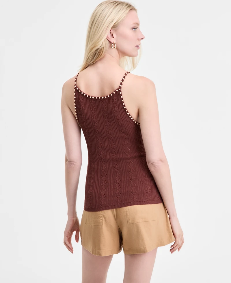 I.n.c. International Concepts Women's Embellished Knit Camisole, Exclusively at Macy's