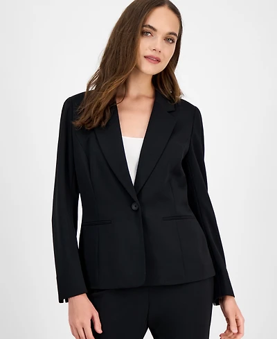 Kasper Women's Notch-Collar One-Button Blazer