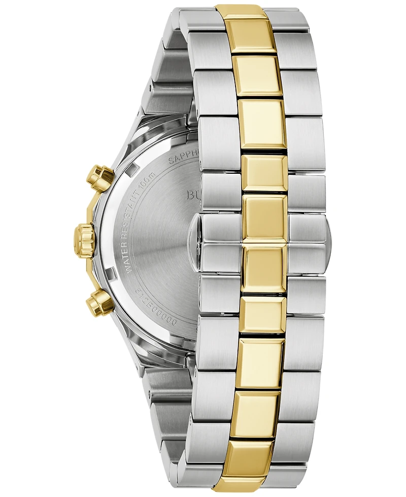 Bulova Men's Prestige Chronograph Two-Tone Stainless Steel Bracelet Watch 40mm