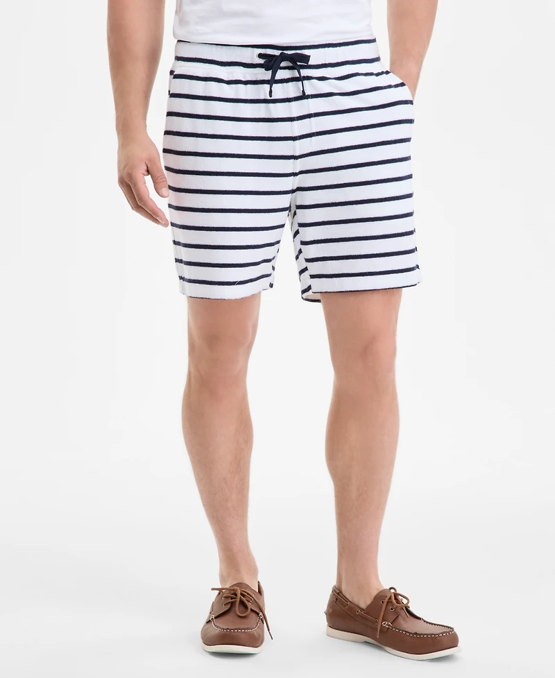 Club Room Men's Bengal Striped Terry Cloth Shorts, Exclusively at Macy's