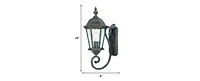 Wall Mounted One Light Carousel Lantern for Indoor and Outdoor Use