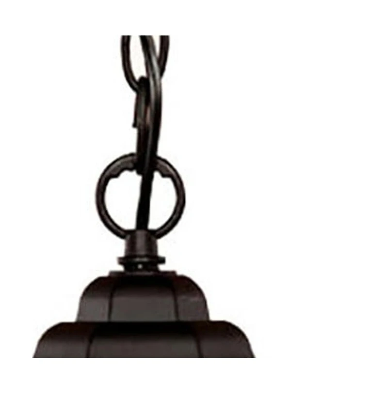 Textured Glass Lantern Hanging Light – Classic Lighting for Exterior Spaces