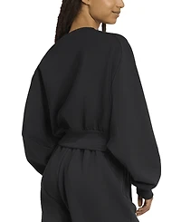 adidas Women's Soft Lux Relaxed Crewneck Sweatshirt