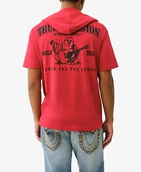 True Religion Men's Short Sleeve Hooded T-Shirt
