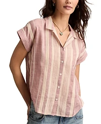 Lucky Brand Striped Tie Frontt Button-Down