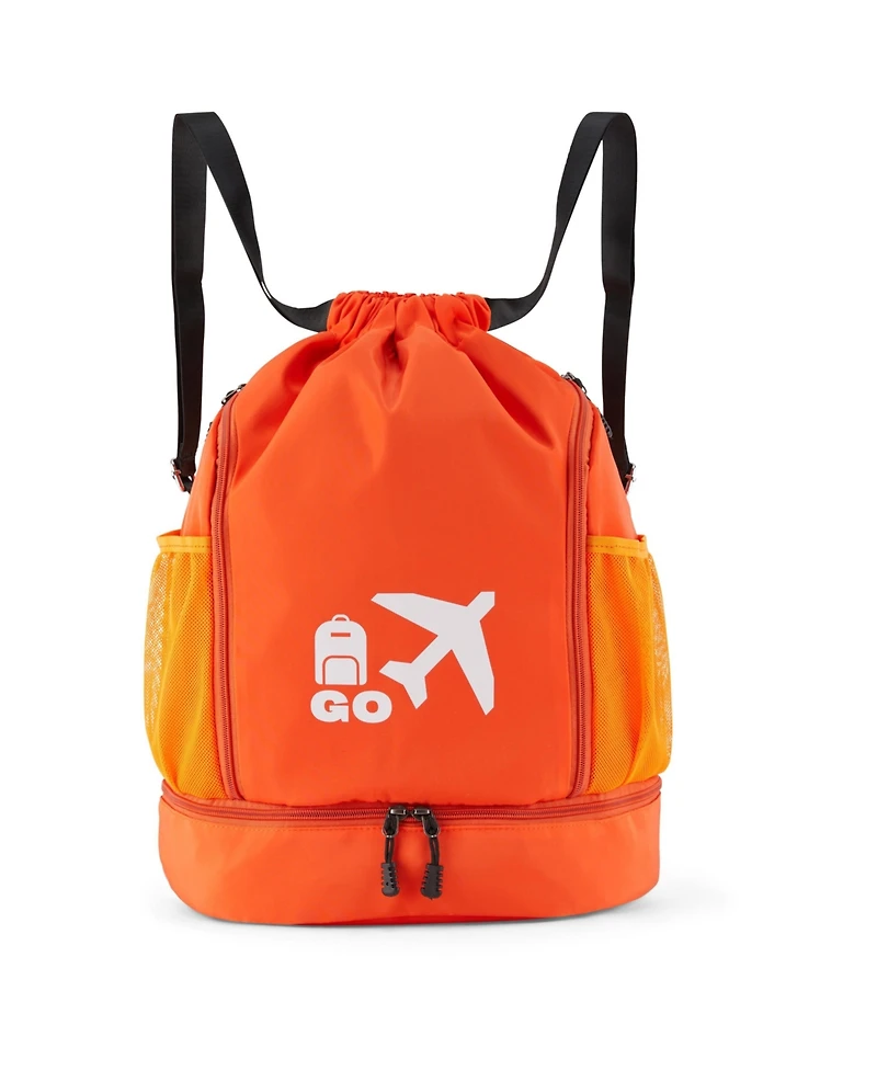 Perfect Personal Travel Go Bag- Orange