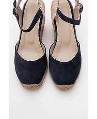 Sinta Suede Leather Platform Espadrille (Women)