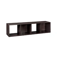 Closetmaid Decorative Stackable 4-Cube Cubeicals Organizer Storage, Espresso