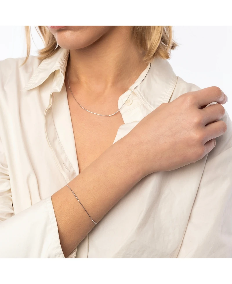 Spero London Six Beads Sterling Silver Bracelet