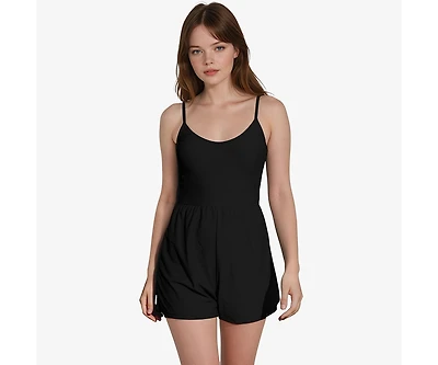 Calypsa Plus Ivy Short Swim Romper With Built-In Bra and Hidden Shorts