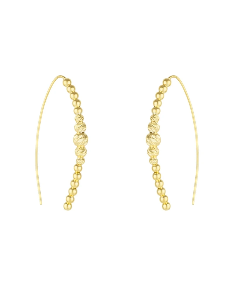 Spero London Beaded Pull Through Sterling Silver Earrings