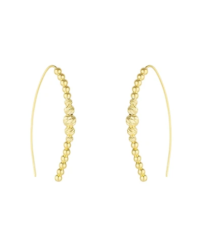 Spero London Beaded Pull Through Sterling Silver Earrings