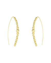 Spero London Beaded Pull Through Sterling Silver Earrings