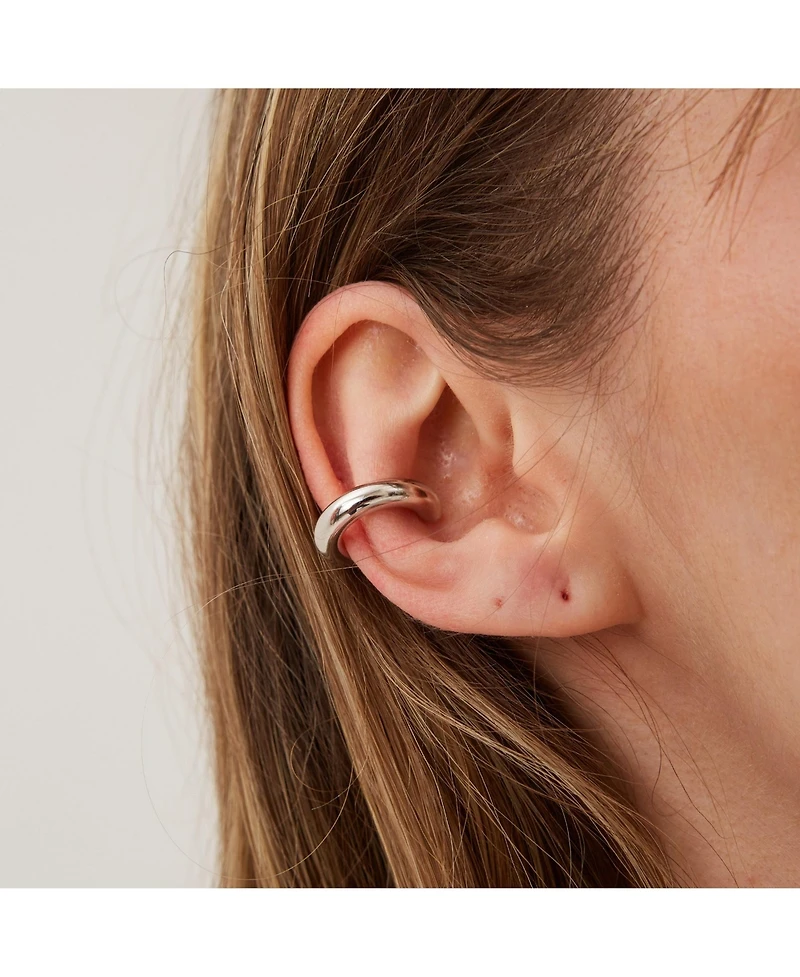 Spero London Chunky Sterling Silver Ear Cuff No Piercing 1 Piece