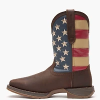 Durango Men's Rebel by Patriotic Pull-On Western Flag Boot