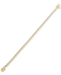 Created White Sapphire Tennis Bracelet (8-1/8 ct. t.w.) in 14k Yellow Gold Over Sterling Silver