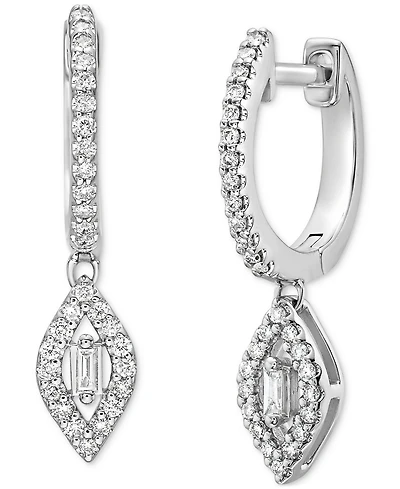Diamond Dangle Earrings (1/4 ct. t.w.) in 10k White Gold