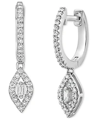 Diamond Dangle Earrings (1/4 ct. t.w.) in 10k White Gold