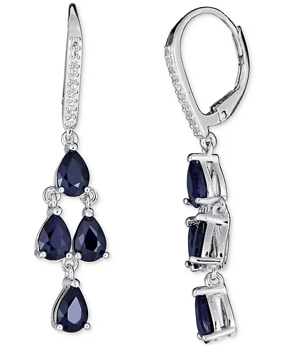 Tanzanite (3 ct. t.w.) & White Sapphire (1/10 Sterling Silver, Also Emerald, Ruby or