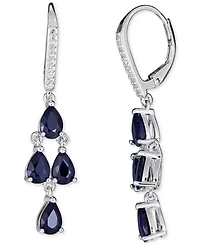 Tanzanite (3 ct. t.w.) & White Sapphire (1/10 Sterling Silver, Also Emerald, Ruby or