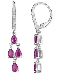 Tanzanite (3 ct. t.w.) & White Sapphire (1/10 Sterling Silver, Also Emerald, Ruby or