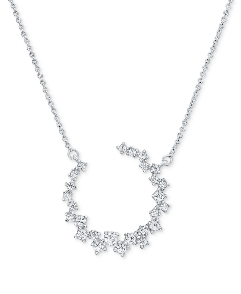 Diamond Scattered Necklace (3/8 ct. t.w.) in 10k White Gold